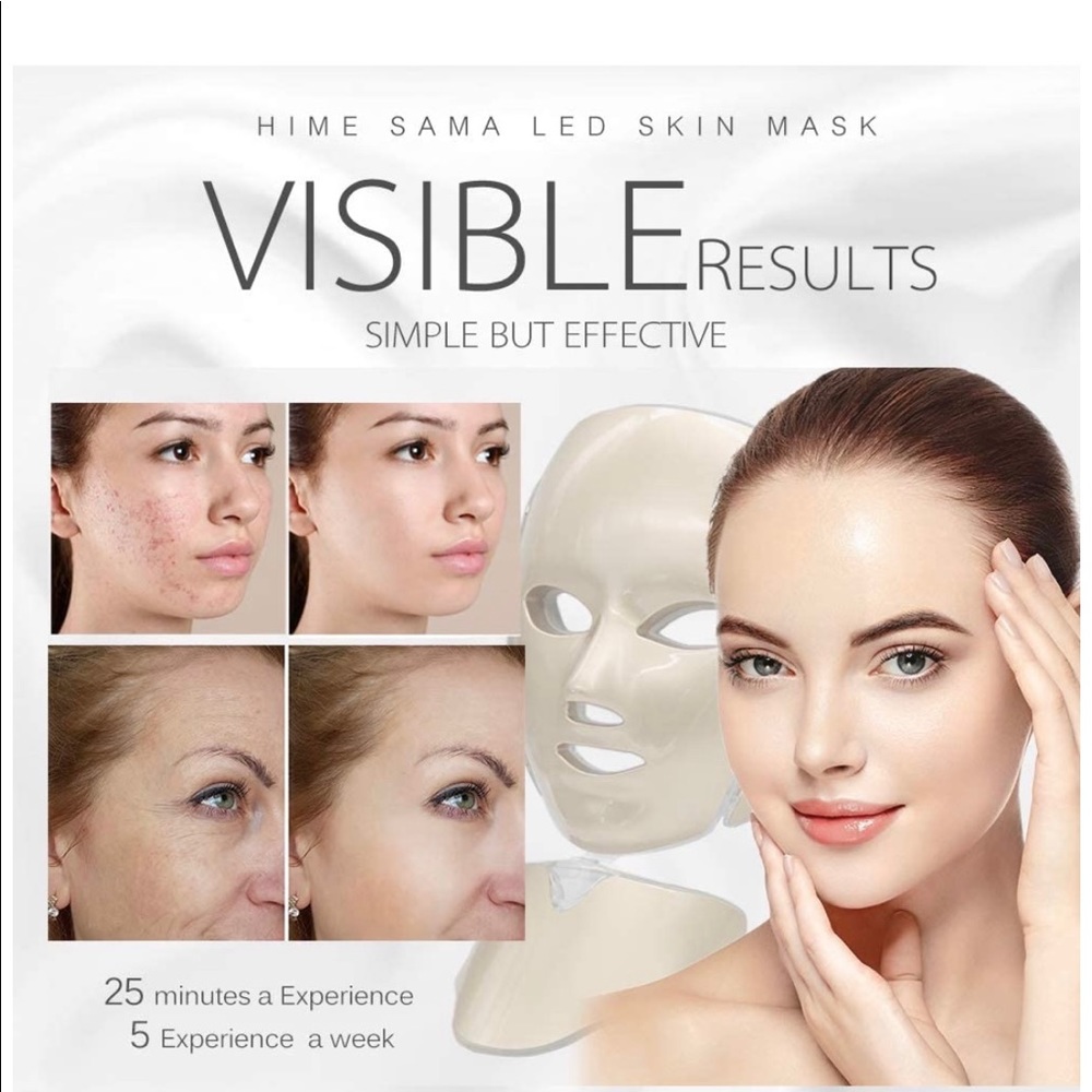 LED spa face mask